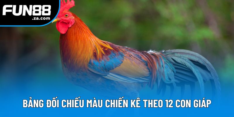 Bảng đối chiếu màu chiến kê theo 12 con giáp