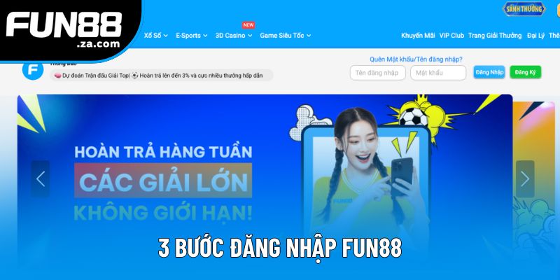 Hướng dẫn đăng nhập FUN88 cho tân thủ