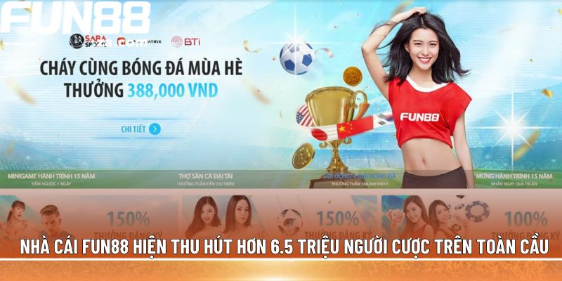 Nhà cái Fun88 thu hút nhiều người chơi nhờ tỷ lệ trả thưởng game cao